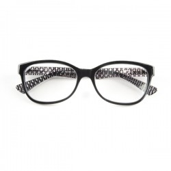 OCCHIALE DA LETTURA PLASTICA STRASS NERO (ST47)